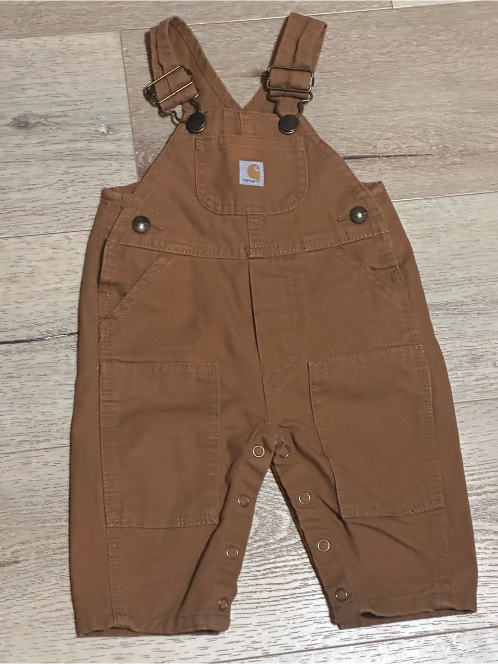 Carhartt Toddler Overalls in Brown Duck